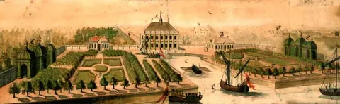 Илл. 4. Пауль Бетюнь. Екатерингоф. 1711 г.