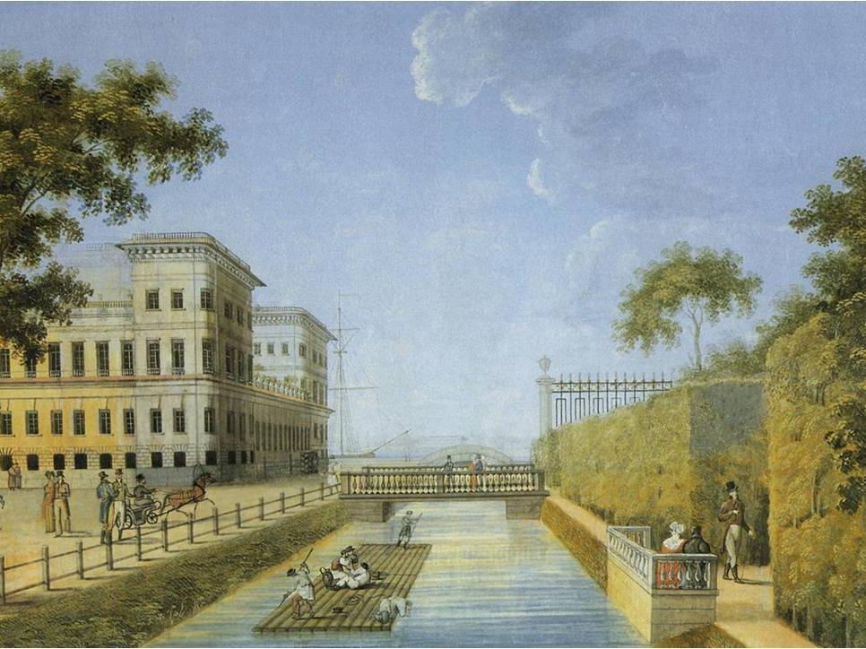 Илл. 1. Неизвестный художник. Летний сад. 1820-е гг.