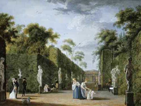 Илл. 2. Неизвестный художник. Летний сад. 1820-е – 1830 –е гг.