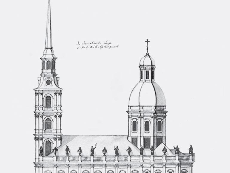 Илл. 13. Д. Трезини (?) Церковь Рождества Богородицы. 1723 г.