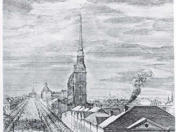 Илл. 14. М. Махаев. Гравюра Невский проспект. Фрагмент. 1750-е гг.