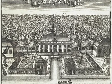 Илл.4. А. Ростовцев. Гравюра «Екатерингофъ». 1716 г.