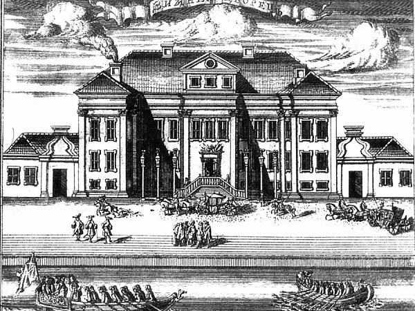 Илл.8. А. Зубов. Гравюра. Первый каменный Зимний дворец. 1716 г.