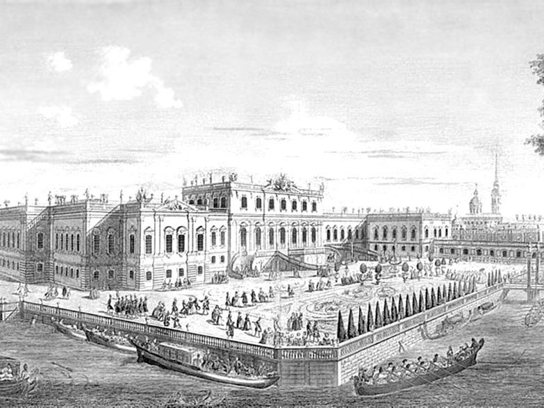 Илл. 16. М. Махаев. Летний дворец Елизаветы Петровной. 1756 г.