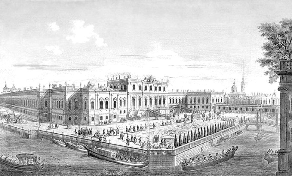 Илл. 16. М. Махаев. Летний дворец Елизаветы Петровной. 1756 г.