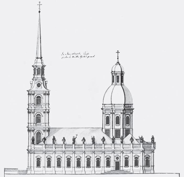 Илл. 13. Д. Трезини (?) Церковь Рождества Богородицы. 1723 г.
